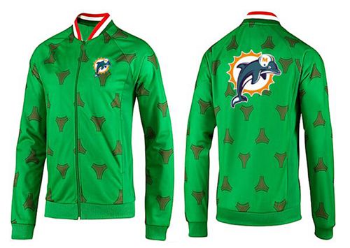 NFL Miami Dolphins Team Logo Jacket Green_2