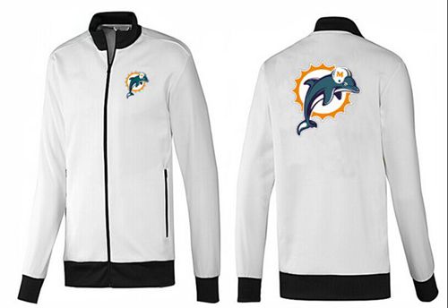 NFL Miami Dolphins Team Logo Jacket White_1