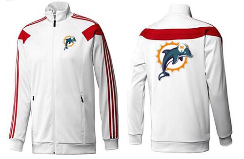 NFL Miami Dolphins Team Logo Jacket White_2