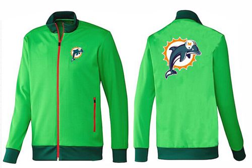 NFL Miami Dolphins Team Logo Jacket Green_1