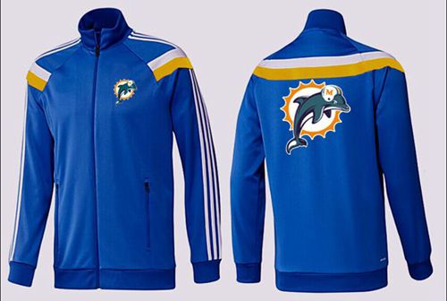 NFL Miami Dolphins Team Logo Jacket Blue_2