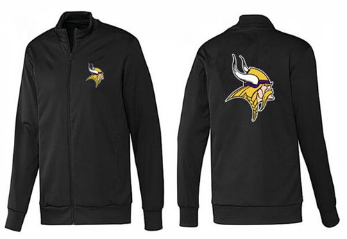 NFL Minnesota Vikings Team Logo Jacket Black_1