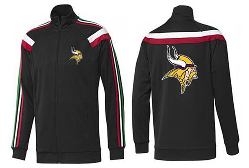 NFL Minnesota Vikings Team Logo Jacket Black_2