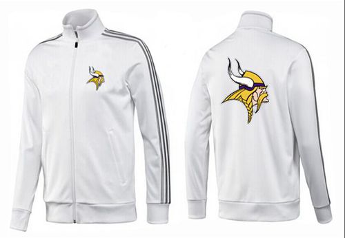 NFL Minnesota Vikings Team Logo Jacket White_1