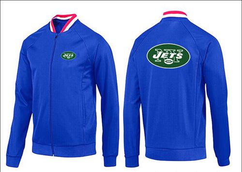 NFL New York Jets Team Logo Jacket Blue_1