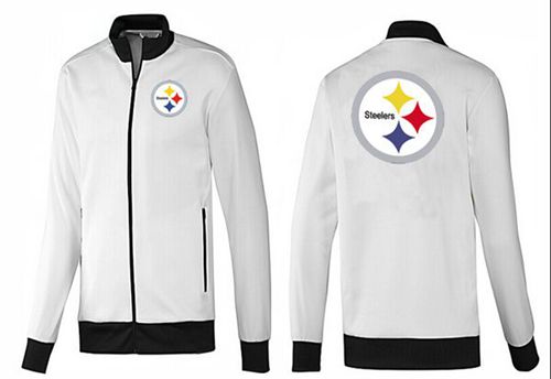 NFL Pittsburgh Steelers Team Logo Jacket White_1