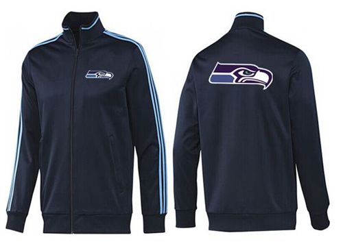 NFL Seattle Seahawks Team Logo Jacket Dark Blue_2