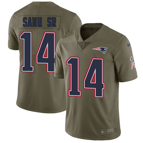 Nike Patriots #14 Mohamed Sanu Sr Navy Blue Team Color Men's Stitched NFL Limited Rush Tank Top Jersey Nike Patriots #14 Mohamed Sanu Sr Navy Blue Team Color Men's Stitched NFL Limited Rush Tank Top Jersey