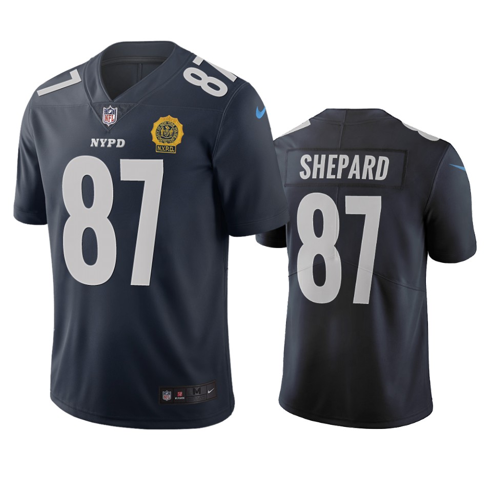 New York Giants #87 Sterling Shepard Navy Vapor Limited City Edition NFL Jersey