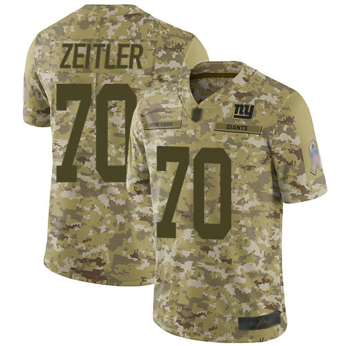 Nike Giants #70 Kevin Zeitler Camo Men's Stitched NFL Limited 2018 Salute To Service Jersey Nike Giants #70 Kevin Zeitler Camo Men's Stitched NFL Limited 2018 Salute To Service Jersey