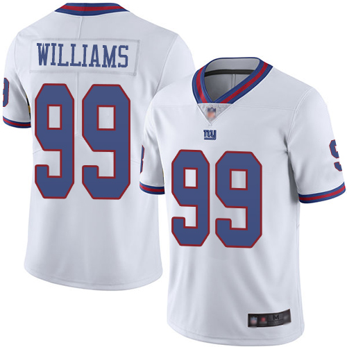 Nike Giants #99 Leonard Williams White Men's Stitched NFL Limited Rush Jersey