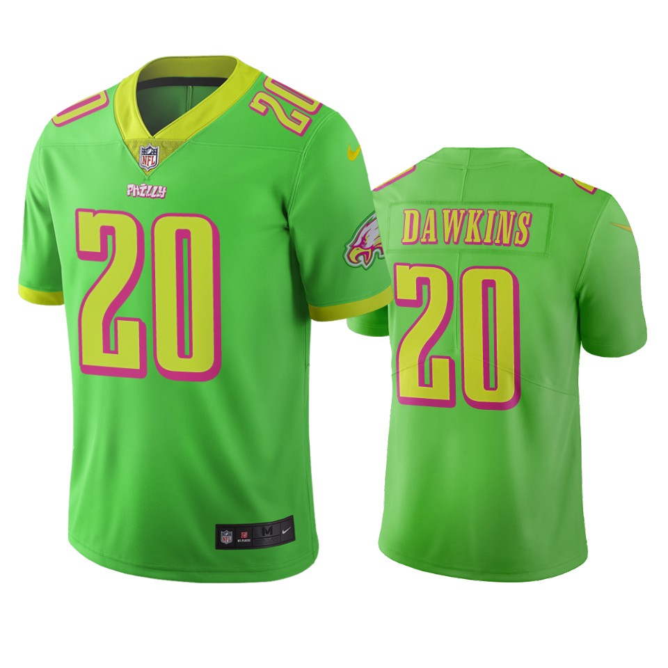 Philadelphia Eagles #20 Brian Dawkins Green Vapor Limited City Edition NFL Jersey