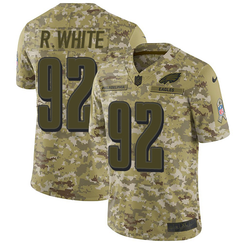 Nike Eagles #92 Reggie White Camo Men's Stitched NFL Limited 2018 Salute To Service Jersey Nike Eagles #92 Reggie White Camo Men's Stitched NFL Limited 2018 Salute To Service Jersey