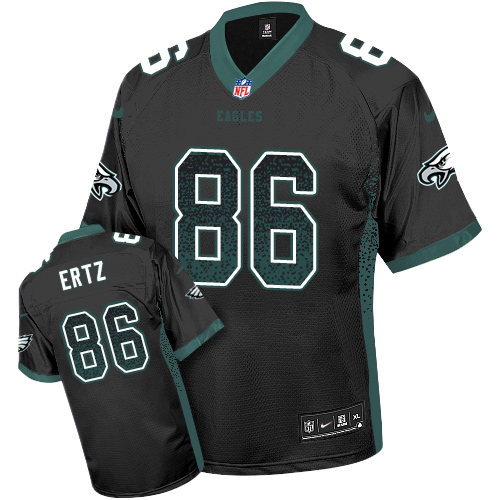 Nike Eagles #86 Zach Ertz Black Alternate Men's Stitched NFL Elite Drift Fashion Jersey