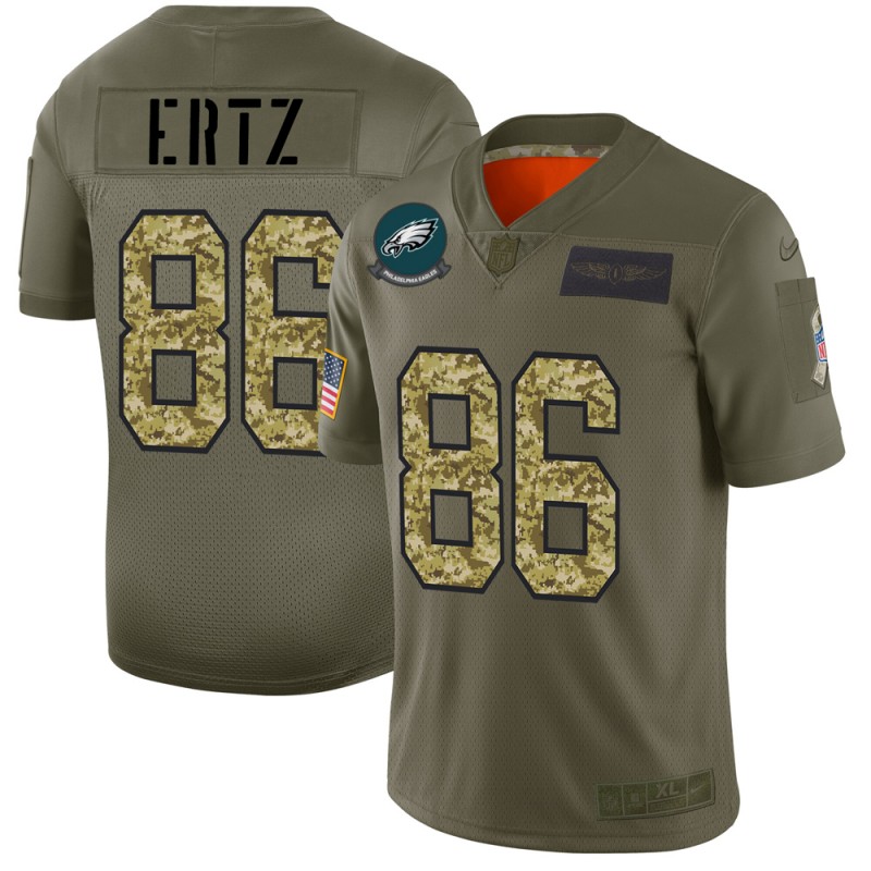 Philadelphia Eagles #86 Zach Ertz Men's Nike 2019 Olive Camo Salute To Service Limited NFL Jersey Philadelphia Eagles #86 Zach Ertz Men's Nike 2019 Olive Camo Salute To Service Limited NFL Jersey