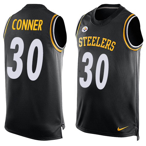 Nike Steelers #30 James Conner Black Team Color Men's Stitched NFL Limited Tank Top Jersey