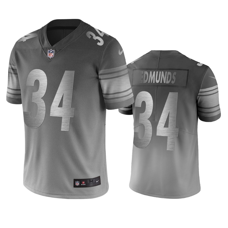 Pittsburgh Steelers #34 Terrell Edmunds Silver Gray Vapor Limited City Edition NFL Jersey Pittsburgh Steelers #34 Terrell Edmunds Silver Gray Vapor Limited City Edition NFL Jersey