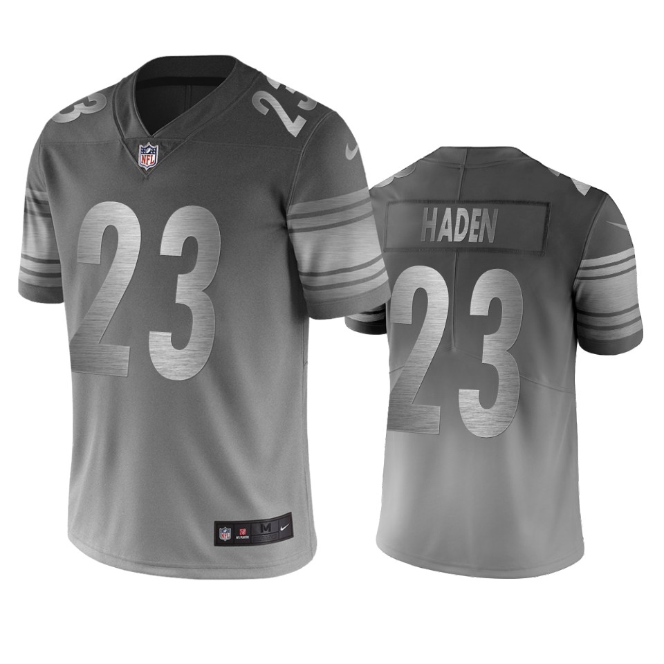 Pittsburgh Steelers #23 Joe Haden Silver Gray Vapor Limited City Edition NFL Jersey