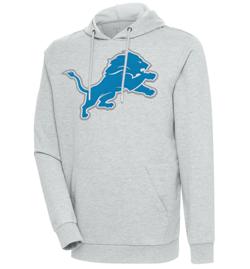 Men's Detroit Lions Gray Pullover Hoodie