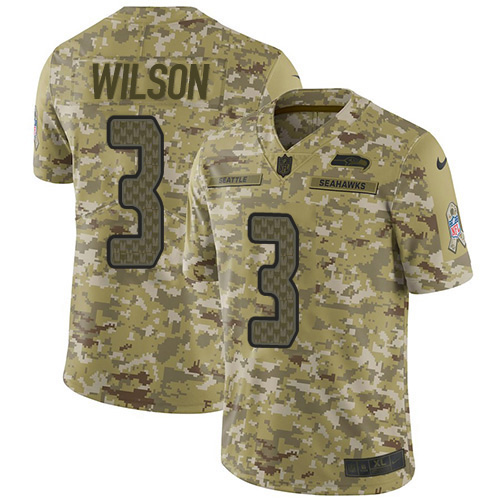 Nike Seahawks #3 Russell Wilson Camo Men's Stitched NFL Limited 2018 Salute To Service Jersey Nike Seahawks #3 Russell Wilson Camo Men's Stitched NFL Limited 2018 Salute To Service Jersey