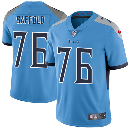 Nike Titans #76 Rodger Saffold Light Blue Alternate Men's Stitched NFL Vapor Untouchable Limited Jersey