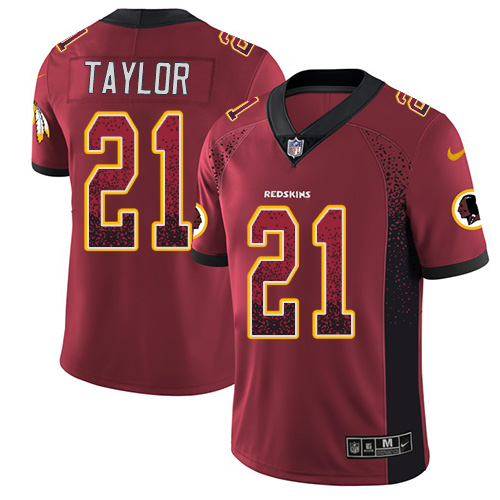 Nike Redskins #21 Sean Taylor Burgundy Red Team Color Men's Stitched NFL Limited Rush Drift Fashion Jersey