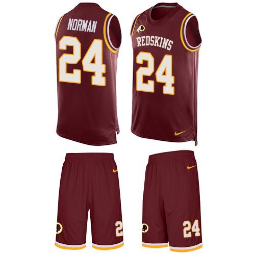 Nike Redskins #24 Josh Norman Burgundy Red Team Color Men's Stitched NFL Limited Tank Top Suit Jersey Nike Redskins #24 Josh Norman Burgundy Red Team Color Men's Stitched NFL Limited Tank Top Suit Jersey