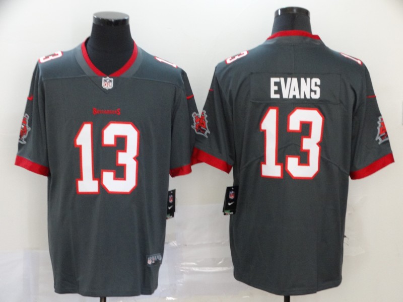 Men's Tampa Bay Buccaneers #13 Mike Evans 2020 Grey Vapor Untouchable Limited Stitched NFL Jersey