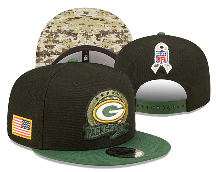 Green Bay Packers Salute To Service Stitched Snapback Hats 0138