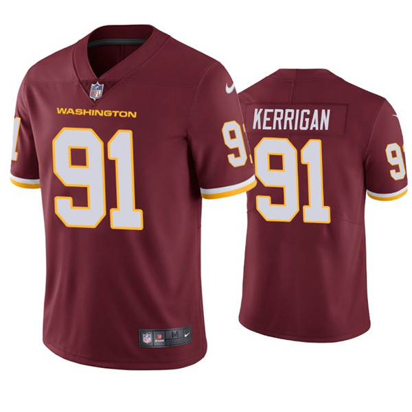 Men's Washington Football Team #91 Ryan Kerrigan Red NFL Vapor Untouchable Limited Stitched Jersey