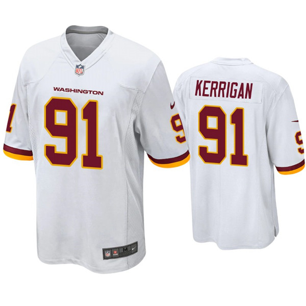Men's Washington Football Team #91 Ryan Kerrigan White NFL Vapor Untouchable Limited Stitched Jersey