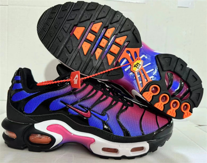 Men's Hot sale Running weapon Air Max TN Royal/Pink/Black Shoes 036