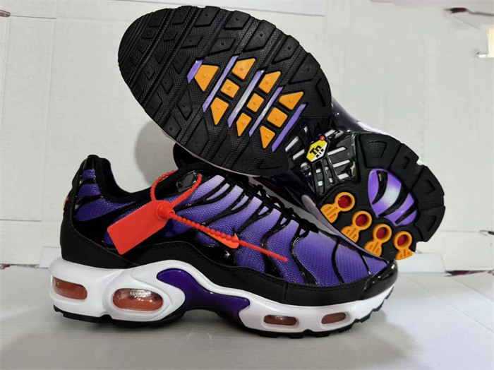 Men's Hot sale Running weapon Air Max TN Purple/Black Shoes 034