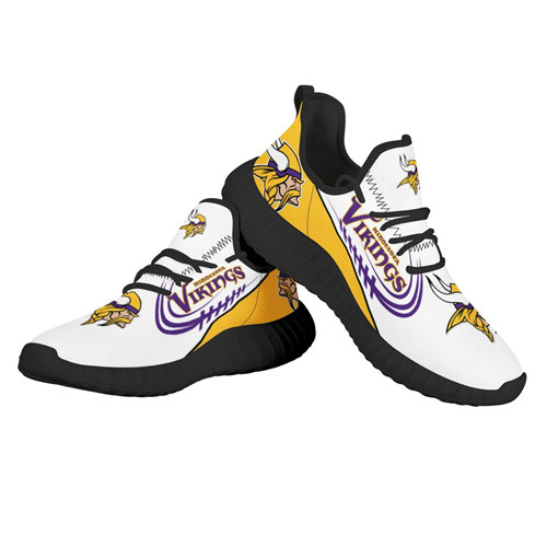 Men's Minnesota Vikings Mesh Knit Sneakers/Shoes 002