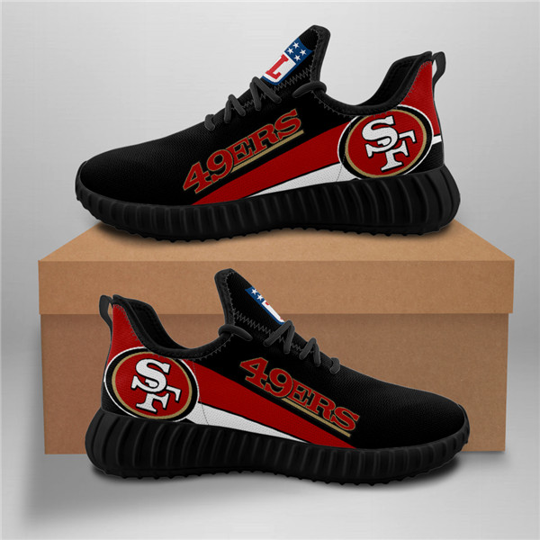 Men's San Francisco 49ers Mesh Knit Sneakers/Shoes 001