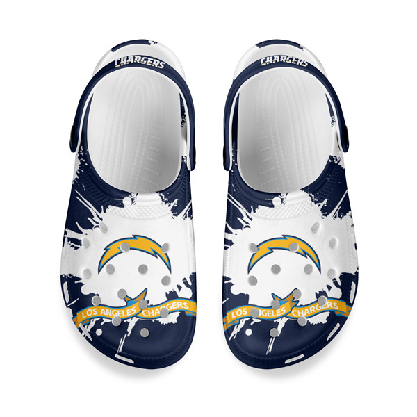 Men's Los Angeles Chargers Bayaband Clog Shoes 001