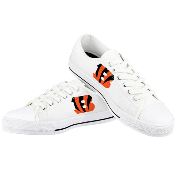 Men's Cincinnati Bengals Low Top Canvas Sneakers 005