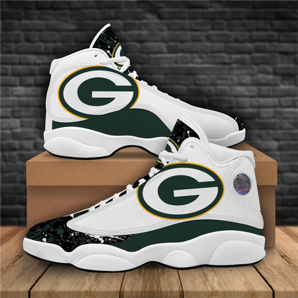 Women's Green Bay Packers Limited Edition JD13 Sneakers 002 Women's Green Bay Packers Limited Edition JD13 Sneakers 002
