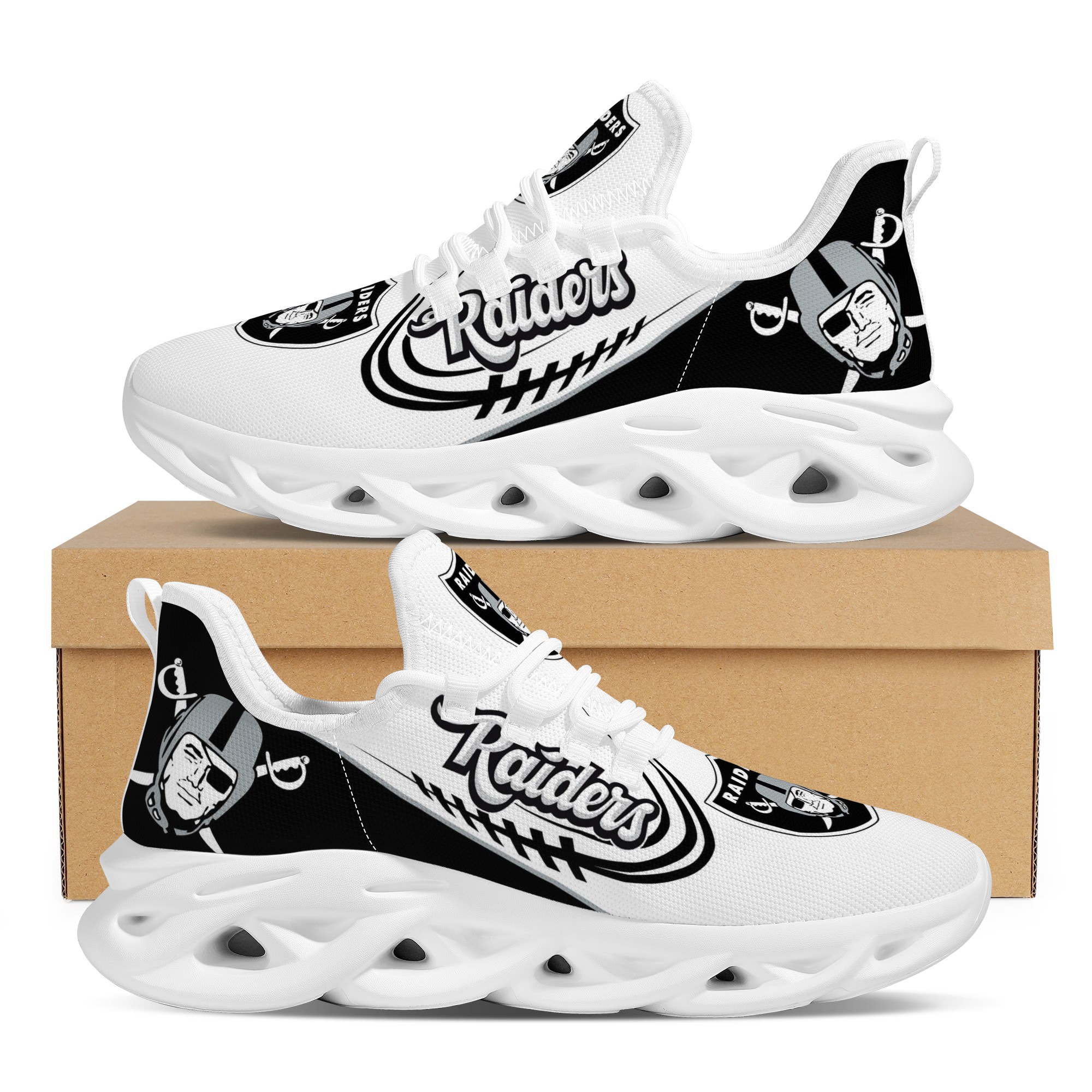Women's Las Vegas Raiders Flex Control Sneakers 004