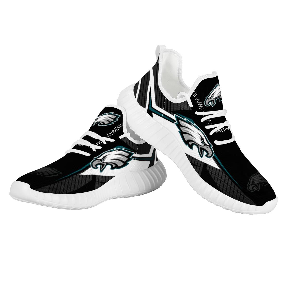 Men's Philadelphia Eagles Mesh Knit Sneakers/Shoes 009