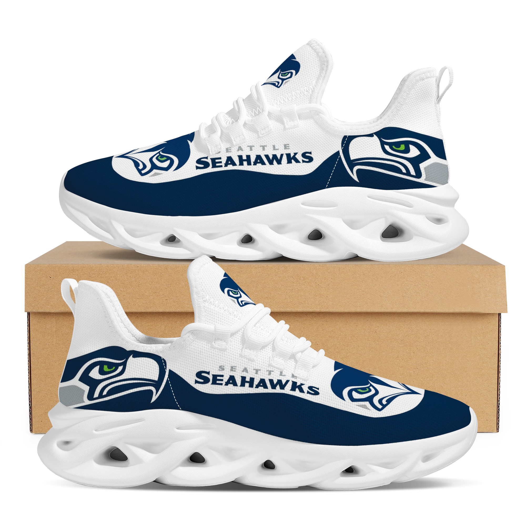 Women's Seattle Seahawks Flex Control Sneakers 002 Women's Seattle Seahawks Flex Control Sneakers 002