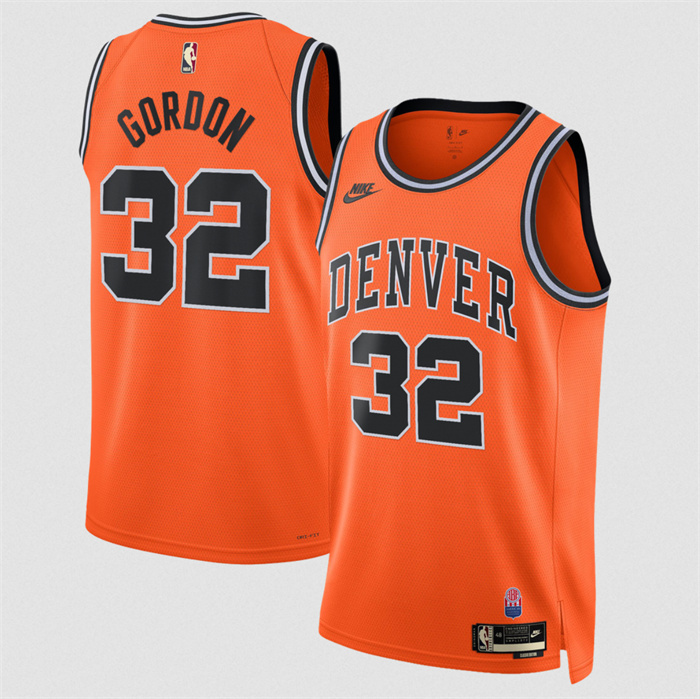 Men's Denver Nuggets #32 Aaron Gordon Orange 2026/27 Classic Edition Stitched Basketball Jersey