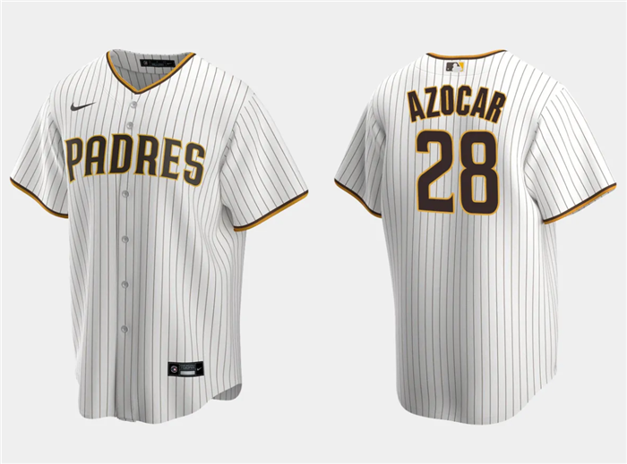 Men's San Diego Padres #28 José Azocar White Cool Base Stitched Jersey Men's San Diego Padres #28 José Azocar White Cool Base Stitched Jersey