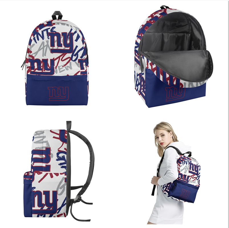 New York Giants All Over Print  Polyester Backpack 001