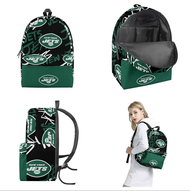 New York Jets All Over Print Polyester Backpack 001