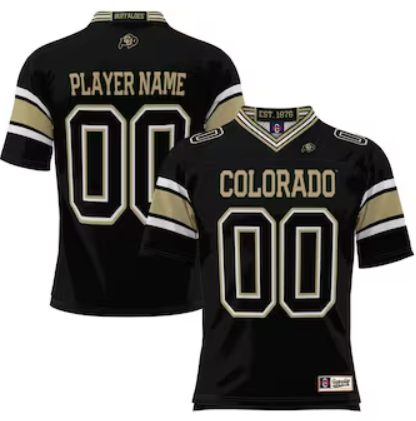 Men's Colorado Buffaloes Active Player Custom Black Stitched Football Jersey