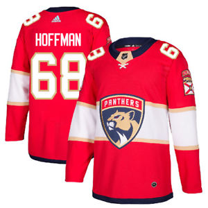 Men's Red Florida Panthers #68 Mike Hoffman Stitched NHL Jersey