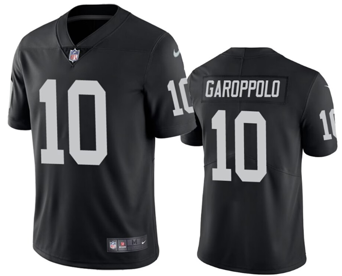 Youth Oakland Raiders #10 Jimmy Garoppolo Black Vapor Untouchable Limited Stitched NFL Jersey