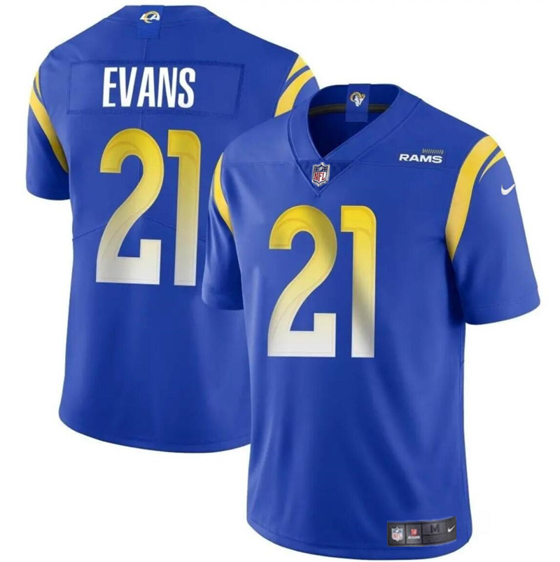 Youth Los Angeles Rams #21 Zach Evans Blue 2024 Vapor Untouchable Stitched Football Jersey