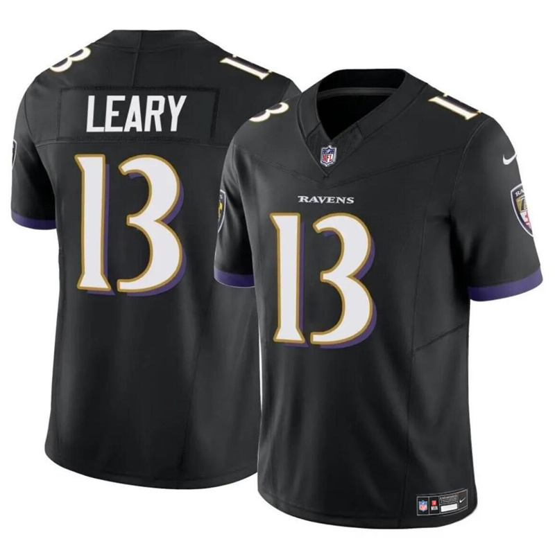 Youth Baltimore Ravens #13 Devin Leary Black 2023 F.U.S.E Vapor Limited Football Jersey